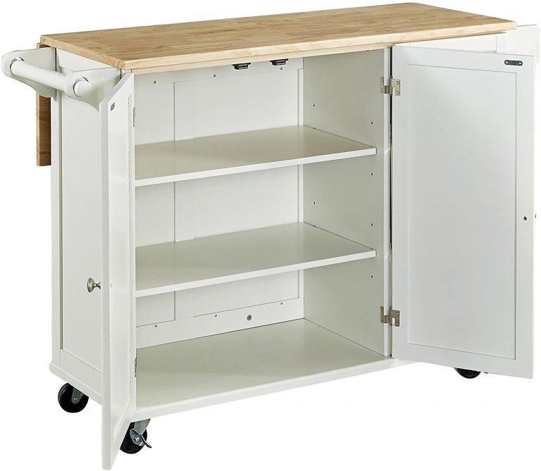 ¡Elegante y funcional! La isla portátil perfecta para tu cocina.